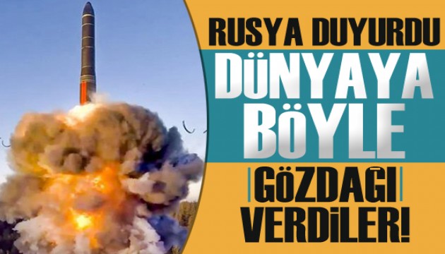 Rusya'dan dünyaya balistik füze gözdağı!